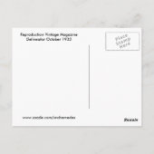Vintager Stil 1933 Postkarte (Rückseite)