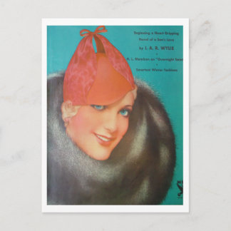 Vintager Stil 1933 Postkarte