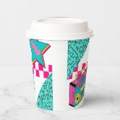 Vintager Stil 1990 Stereo Pappbecher (Links)