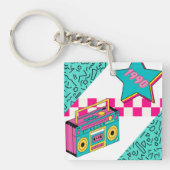 Vintager Stil 1990 Stereo Schlüsselanhänger (Vorderseite)