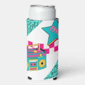 Vintager Stil 1990 Stereo Selters Dosenkühler (Seltzer Vorderseite)