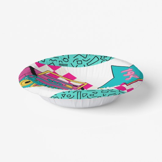 Vintager Stil 1991 Stereo Pappteller (Gewinkelt)