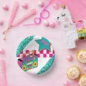 Vintager Stil 1991 Stereo Pappteller (Party)