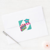 Vintager Stil 1991 Stereo Quadratischer Aufkleber (Umschlag)