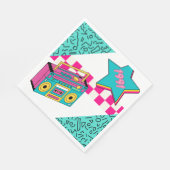 Vintager Stil 1991 Stereo Serviette (Ecke)