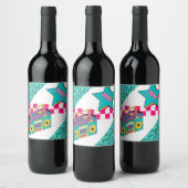 Vintager Stil 1991 Stereo Weinetikett (Flaschen)