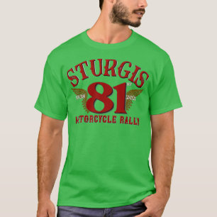 Vintager Stil 81. Sturgis South Dakota Motorrad T-Shirt