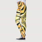 Vintager Stil abstraktes trendiges Design Leggings (Links)