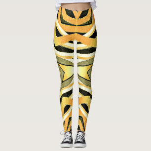 Vintager Stil abstraktes trendiges Design Leggings