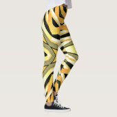 Vintager Stil abstraktes trendiges Design Leggings (Rechts)