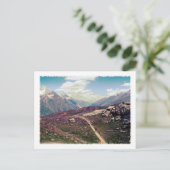 Vintager Stil Alpenblick Postkarte (Stehend Vorderseite)