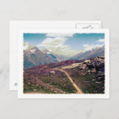 Vintager Stil Alpenblick Postkarte (Vorne/Hinten)