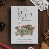 Vintager Stil Altes Auto frohe Weihnachten