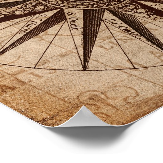 Vintager Stil Anführungskarte Poster (Ecke)