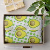 Vintager Stil Avocado Zeichne Wrapping Paper Sheet Seidenpapier (Geschenk)