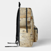 Vintager Stil Bedruckter Rucksack (Links)
