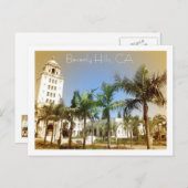 Vintager Stil Beverly Hills Postcard! Postkarte (Vorne/Hinten)