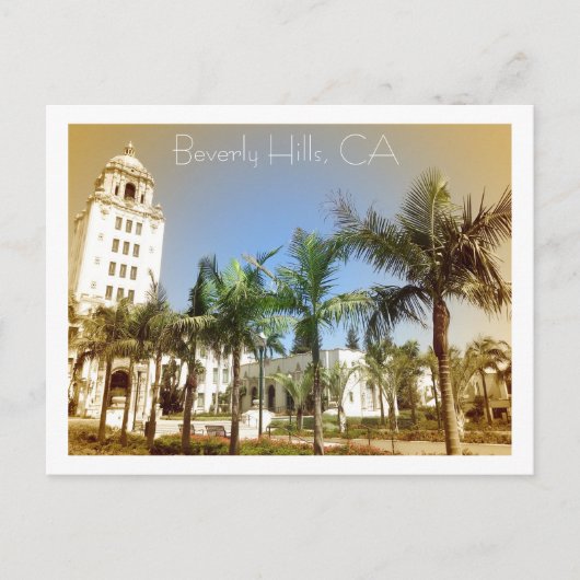 Vintager Stil Beverly Hills Postcard! Postkarte (Vorderseite)