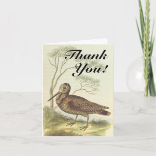 Vintager Stil, Bird, "Danke!" Karte