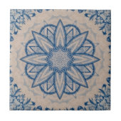 Vintager Stil Blau und Weiß Chinoiserie Inspiriert Fliese (Vorderseite)