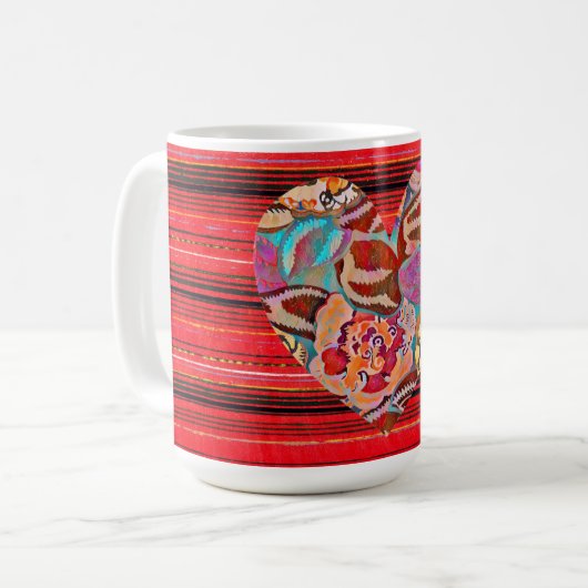 Vintager Stil Blumenkohl Tasse Kaffeebecher (Vorderseite Links)