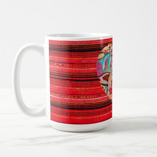 Vintager Stil Blumenkohl Tasse Kaffeebecher (Links)