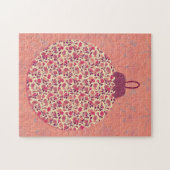 Vintager Stil Blumenweihnachtspuzzle Puzzle (Horizontal)