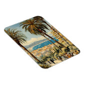 Vintager Stil Cannes Französisch Reisen Wasserfarb Magnet (Rechte Seite)