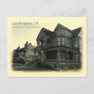 Vintager Stil Carroll Ave. Los Angeles Postcard! Postkarte