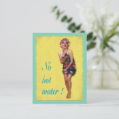 Vintager Stil Cheesecake Pinup Postkarte (Stehend Vorderseite)