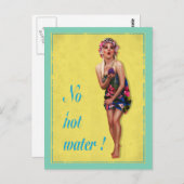 Vintager Stil Cheesecake Pinup Postkarte (Vorne/Hinten)