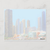 Vintager Stil Chicago City Postkarte (Rückseite)