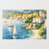 Vintager Stil Cote D'Azur Fensteraufkleber (Blatt)