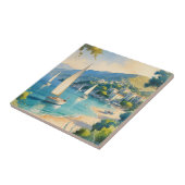 Vintager Stil Cote D'Azur Fliese (Seite)