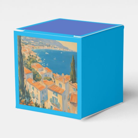 Vintager Stil Cote d'Azur Französisch Reisen Wasse Geschenkschachtel (Vorderseite)