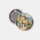 Vintager Stil Cote d'Azur Französisch Reisen Wasse Magnet (Vorderseite/Rückseite)