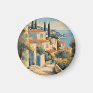 Vintager Stil Cote d'Azur Französisch Reisen Wasse Magnet
