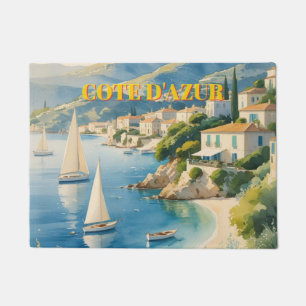 Vintager Stil Cote D'Azur Fußmatte