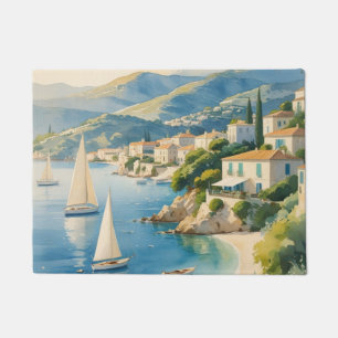 Vintager Stil Cote D'Azur Fußmatte