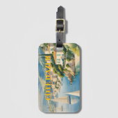 Vintager Stil Cote D'Azur Gepäckanhänger (Vorderseite Vertikal)