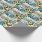 Vintager Stil Cote D'Azur Geschenkpapier (Ecke)