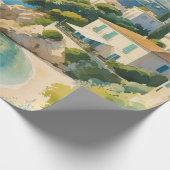 Vintager Stil Cote D'Azur Geschenkpapier (Ecke)