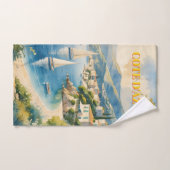Vintager Stil Cote D'Azur Handtuch (Handtuch)