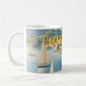 Vintager Stil Cote D'Azur Kaffeetasse (Links)