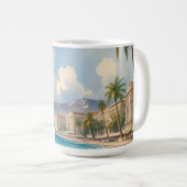 Vintager Stil Cote D'Azur Kaffeetasse (VorderseiteRechts)