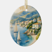 Vintager Stil Cote D'Azur Keramik Ornament (Rechts)