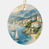 Vintager Stil Cote D'Azur Keramik Ornament (Links)