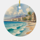 Vintager Stil Cote D'Azur Keramik Ornament (Hinten)