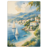 Vintager Stil Cote D'Azur Klemmbrett (Rückseite)