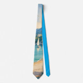 Vintager Stil Cote D'Azur Krawatte (Vorderseite)